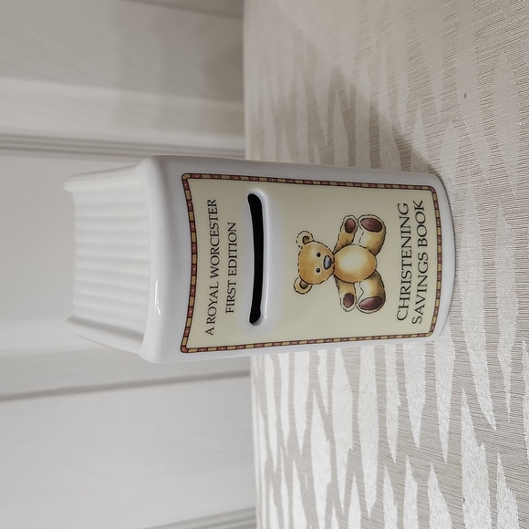 Days Of The Week, First Edition, Christening Bank, Teddy 🧸 Bear, Vintage - Picture 2 of 9